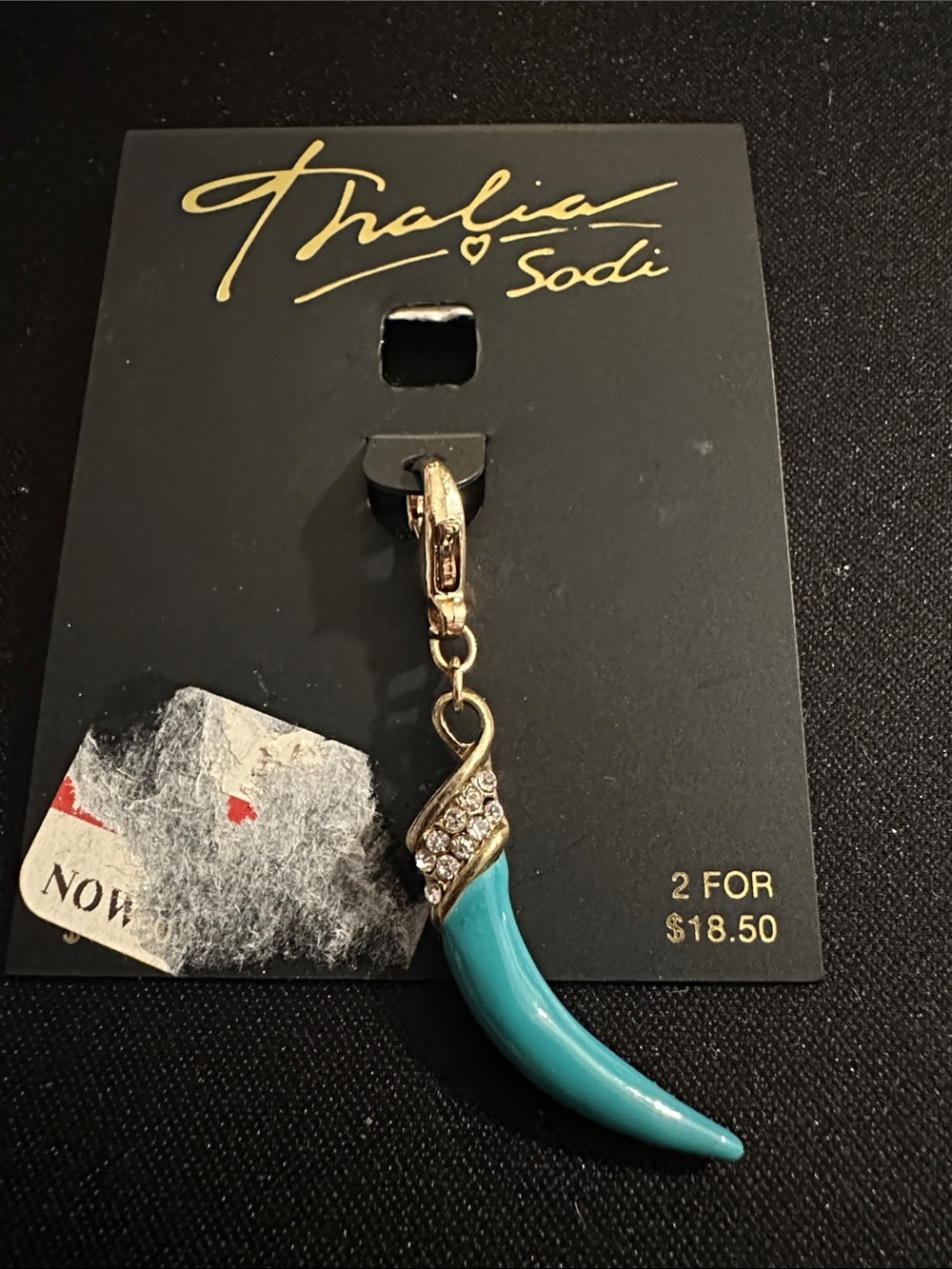Thalia Sodi Gold-Tone Turquoise Horn Charm
#85